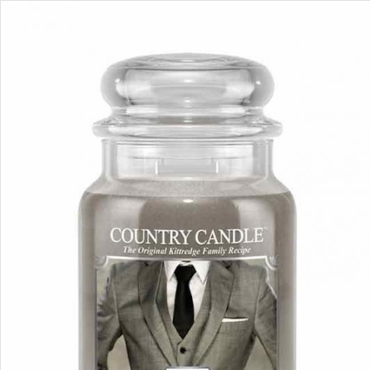  Country Candle - Grey - Duży słoik (652g) 2 knoty Świeca zapachowa